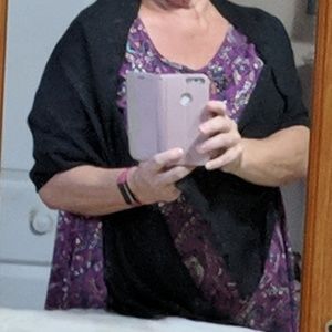 Five Bridesmaid wraps -Set of 5 black